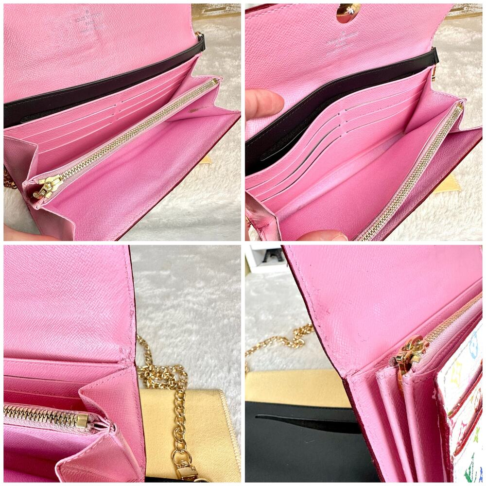 Louis Vuitton X Murakami Multicolor Sarah long wallet from 2009 crossbody - Picture 13 of 16